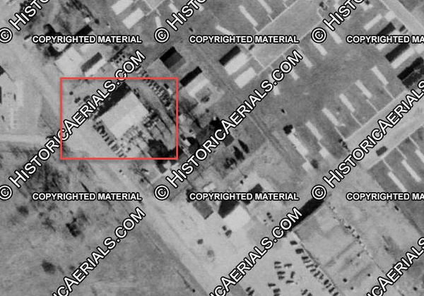 Wagon Wheel (Meadow Bowl Lanes) - 1974 Aerial (newer photo)